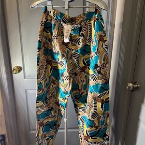 TERA Women's Multicolor Patterned Trousers